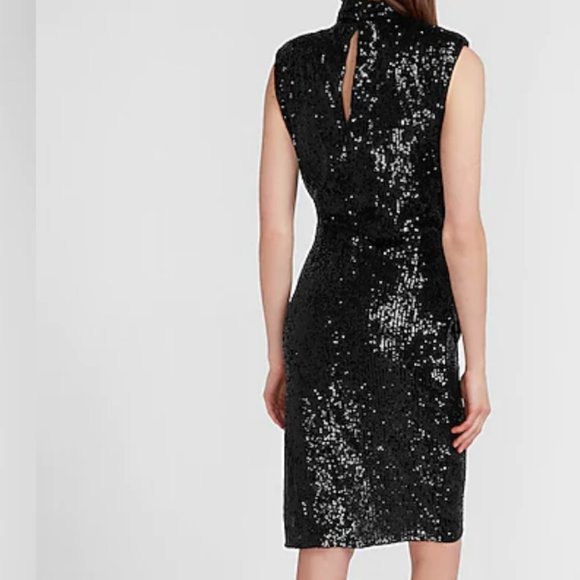 express sequin turtleneck